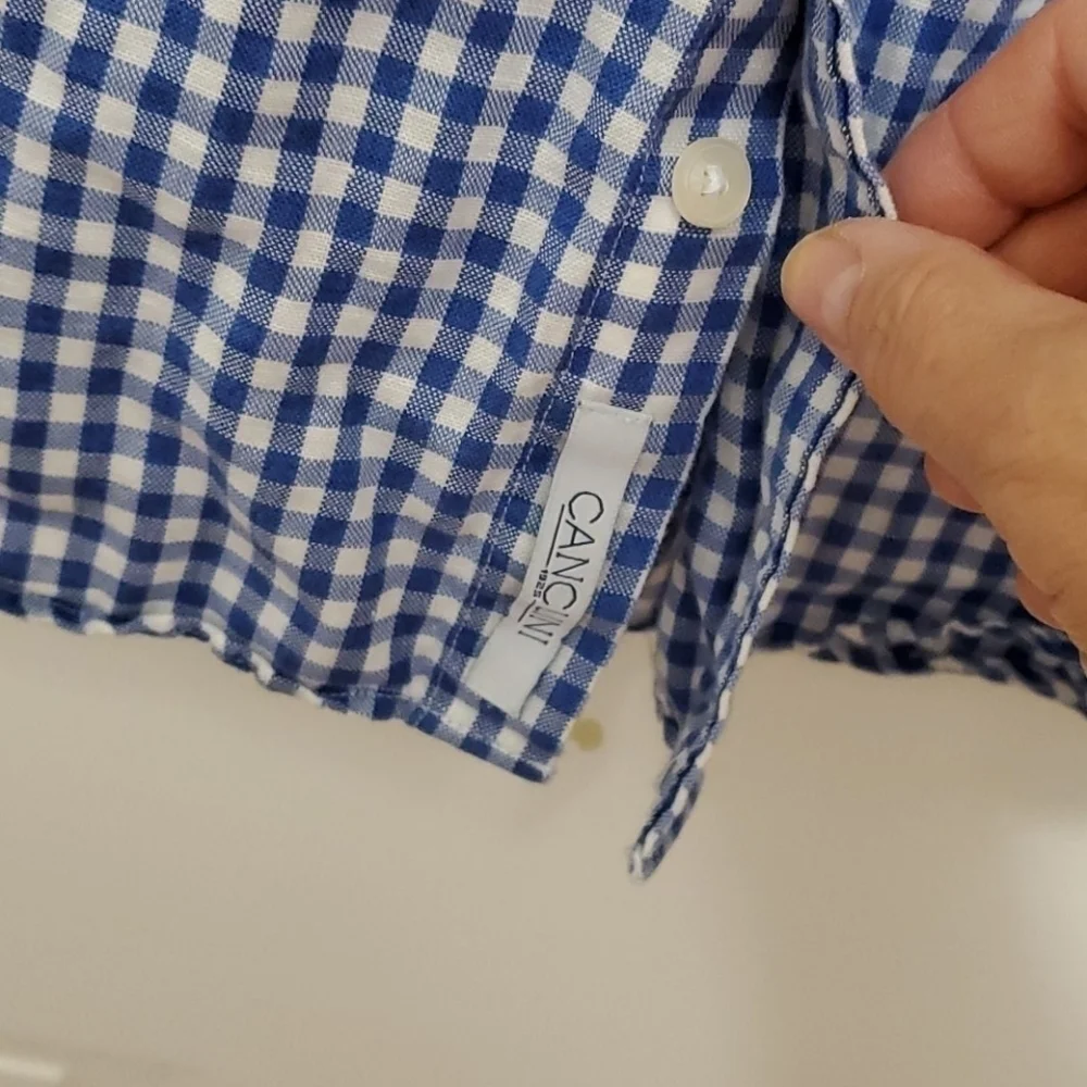 Breuer blue/white checkered s/sleeve shirt - Picture 5 of 8